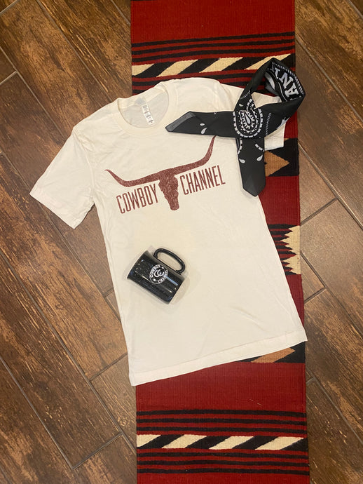 Cowboy Channel Longhorn Tee