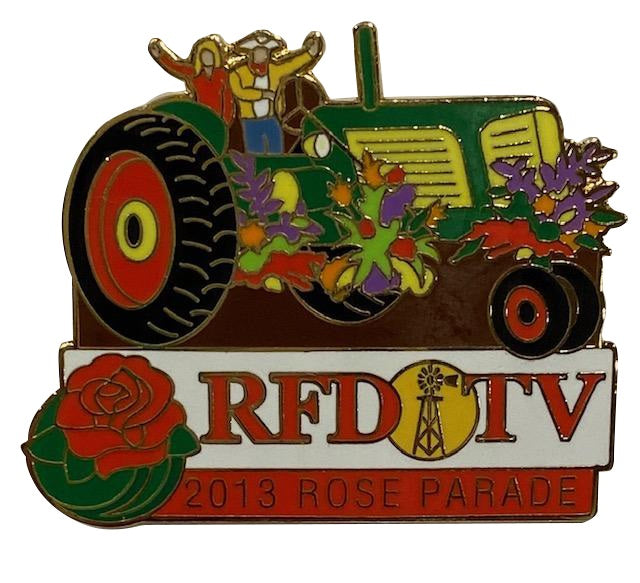 2013 RFD-TV Rose Parade Cloisonné Lapel Pin - Tractor